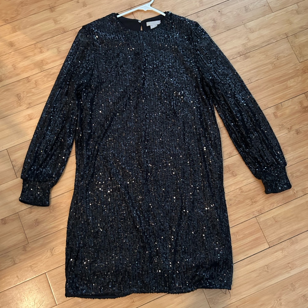 H&M sequin shift dress